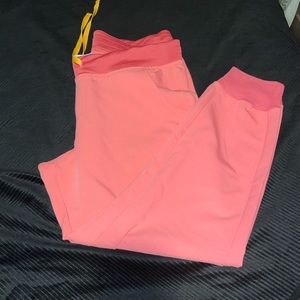 Figs Neon Pink joggers Large petite